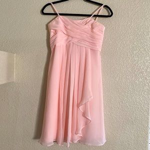 Beautiful junior bridesmaid dress with gathered top soft flounce 👗